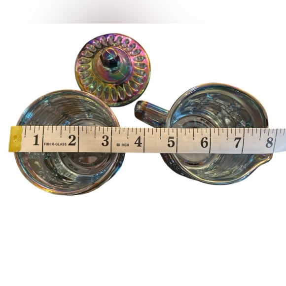 Vintage Indiana Glass Windsor Royal
Brighton sugar bowl with a lid and creamer. - Picture 5 of 7